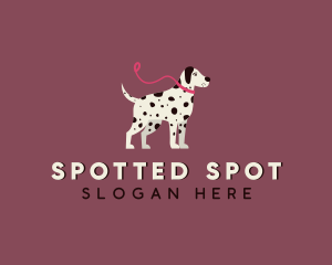 Dalmatian - Pet Dog Leash logo design