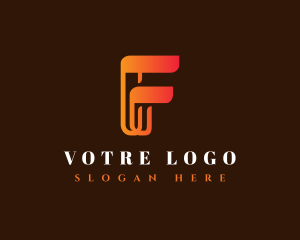 Elegant Corporate Letter F Logo