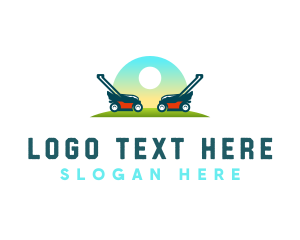 Environment - Lawn Mowing Equipment logo design