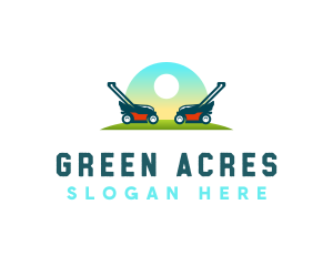 Lawn Mowing Equipment logo design