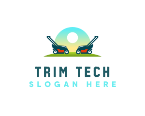 Trimmer - Lawn Mowing Equipment logo design