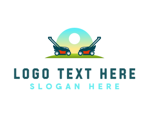 Sun - Lawn Mowing Equipment logo design