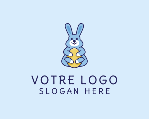 Easter Bunny Hug Logo