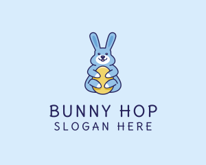 Easter Bunny Hug logo design