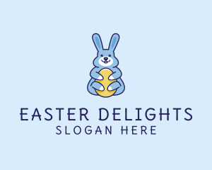 Easter Bunny Hug logo design