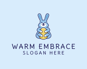 Hug - Easter Bunny Hug logo design