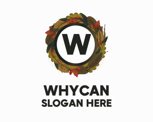Autumn Forest Wreath Logo