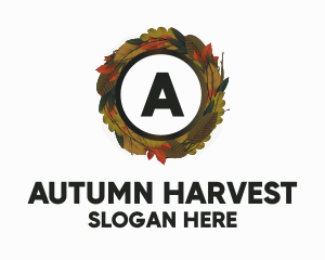 Autumn - Autumn Forest Wreath logo design