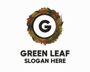 Autumn Forest Wreath logo design