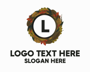 Autumn Forest Wreath Logo