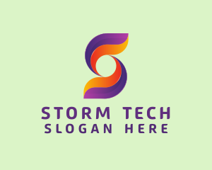 Storm - Business Hurricane Letter S logo design