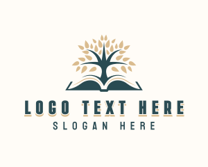 Tree - Literature Learning Tree logo design