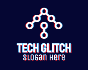 Static Motion Arrow Tech logo design