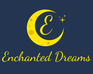 Evening Moon Stars logo design