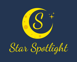 Evening Moon Stars logo design