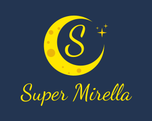 Mystical - Evening Moon Stars logo design