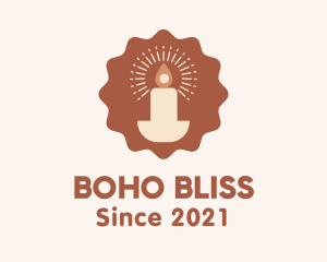 Boho - Boho Candle Stamp logo design