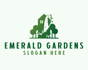 House Landscaping Garden logo design