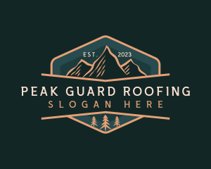 Mountain Peak Campsite  logo design