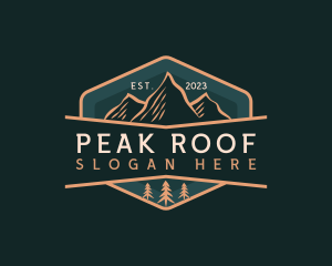 Mountain Peak Campsite  logo design