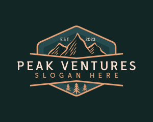 Mountain Peak Campsite  logo design