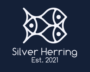 Herring - Minimalist Fishing Net logo design