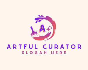 Creative Art Paintbrush  logo design