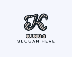 Stylish Brand Boutique Letter K logo design