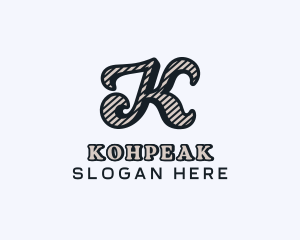 Stylish Brand Boutique Letter K logo design