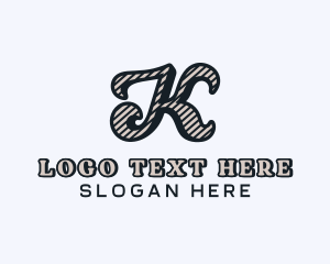 Stylish Brand Boutique Letter K Logo