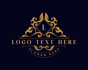 Expensive - Luxury Floral Leaf logo design