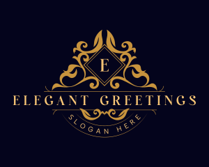 Luxury Floral Leaf logo design