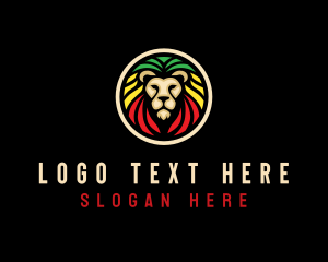 Humming Bird - Jamaican Lion Animal logo design