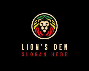 Jamaican Lion Animal logo design