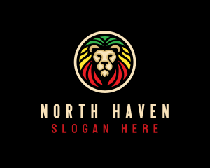 Jamaican Lion Animal logo design