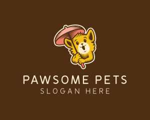 Pet - Cat Pet Umbrella logo design