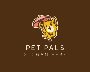 Cat Pet Umbrella  logo design