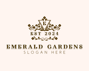 Flower Wedding Garden logo design