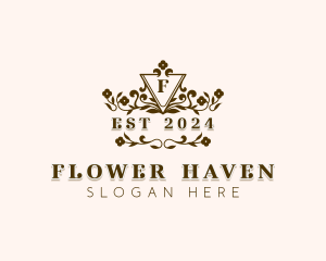 Flower Wedding Garden logo design