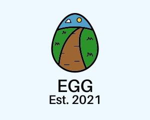 Egg Pathway Road logo design