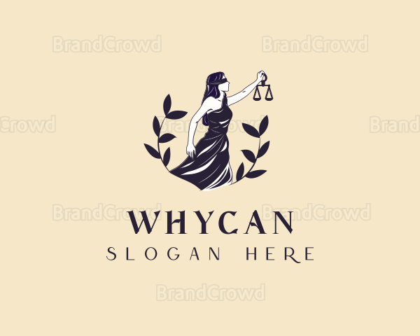 Justice Scale Liberty Woman Logo