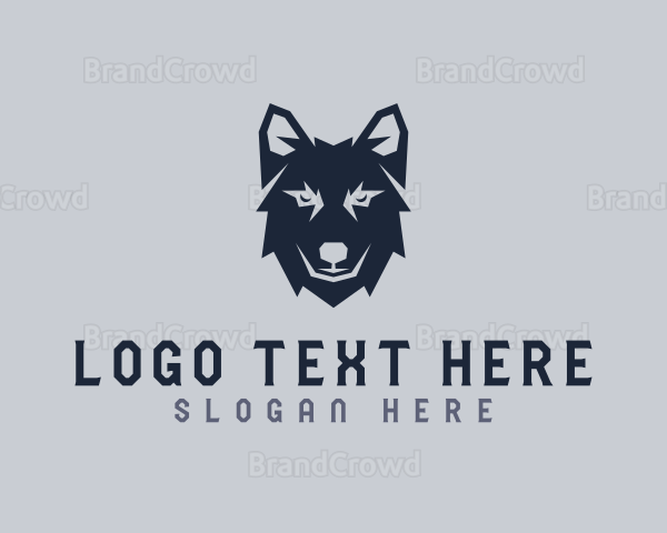 Wild Wolf Dog Logo