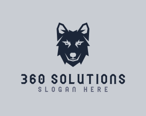 Wild Wolf Dog logo design