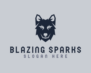 Wild Wolf Dog logo design