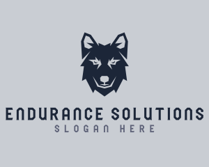 Wild Wolf Dog logo design