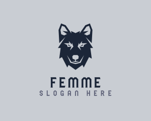 Wild Wolf Dog logo design