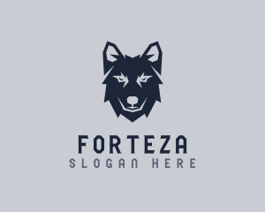 Wild Wolf Dog logo design