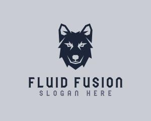 Wild Wolf Dog logo design