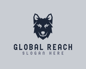 Wild Wolf Dog logo design