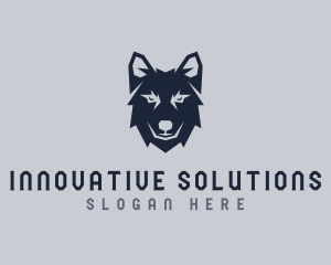 Wild Wolf Dog logo design